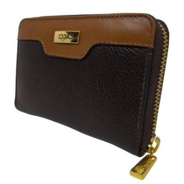 Imagem de Carteira Feminina Couro Estilo Fecho Ecler Pratico Cacci-Feminino