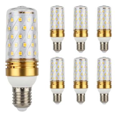 Imagem de Kit 6 Lâmpada Halopin 3 Cores Led E14 5w Lustres Arandela Branco Frio 