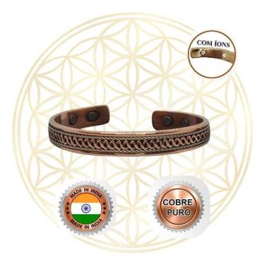 Imagem de Bracelete de Cobre Magnético Ajustável - Fluir, Twist fine