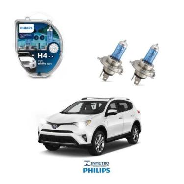 Imagem de Lâmpadas Farol Toyota Rav 2.0 4x2 16V Philips H4 CrystalVision