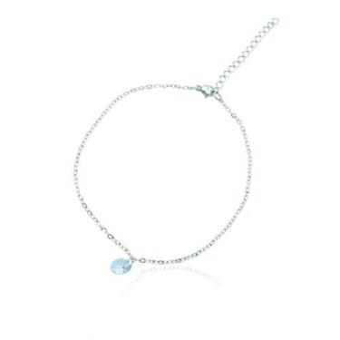 Imagem de Tornozeleira com cristal de aço - TWS Acessórios