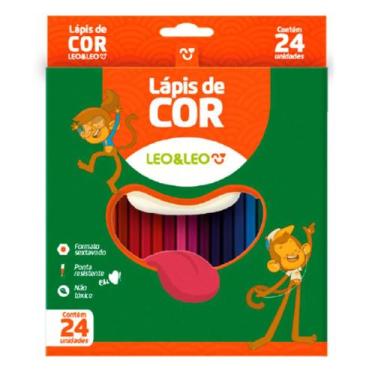 Imagem de Lapis de cor 24 cores leonora