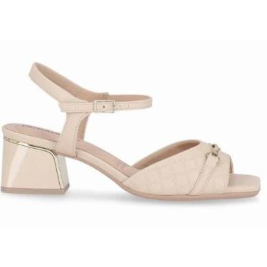 Imagem de Sandália Feminina De Salto Bloco Piccadilly 543098, Brulee, 36