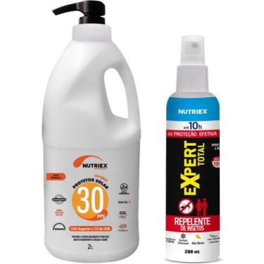Imagem de Protetor Solar 30 FPS 2 Litros com Repelente 200ml NUTRIEX - 000705