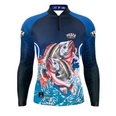 Imagem de Camisa Camiseta Blusa De Pesca Plus Size Vários Modelos G2 e G3 com Pr