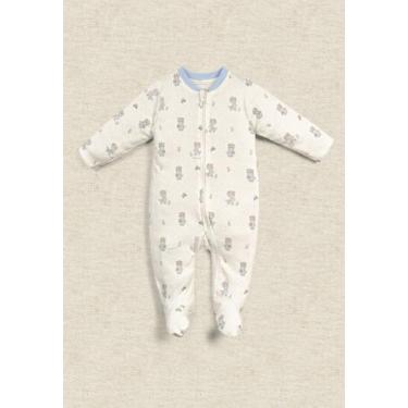 Imagem de Macacão Estampado Menino Anjos Baby, P, Azul