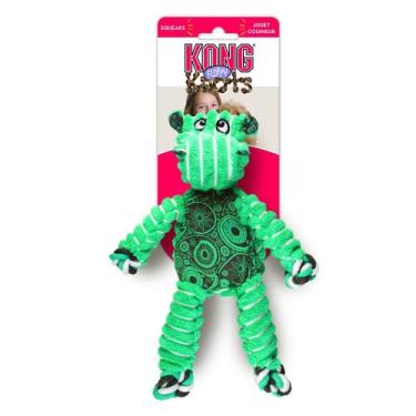 Imagem de Kong Floppy Knots Hipopotamo Brinquedo Pelúcia para Pet M/G