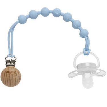 Imagem de Prendedor De Chupeta Silicone Azul - Buba