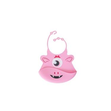 Imagem de Babador De  Silicone  Bebe Menina Ou Menino Monstrinhos Papi