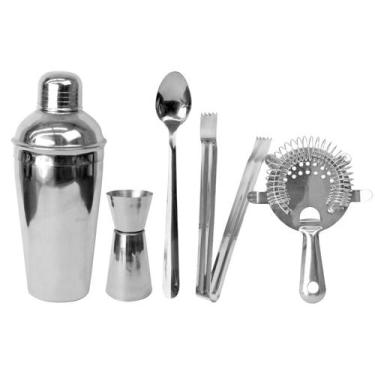 Imagem de Jogo bar coqueteleira inox 5 peças 500ml - Imporiente