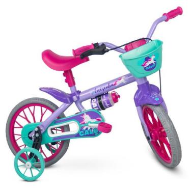 Imagem de Bicicleta Bike Infantil Aro 12 Cecizinha Caloi Com Rodinhas - Nathor