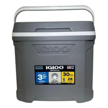 Imagem de Caixa Térmica Cooler Profile II 30 QT 28 Lts Igloo Coleman, Cinza