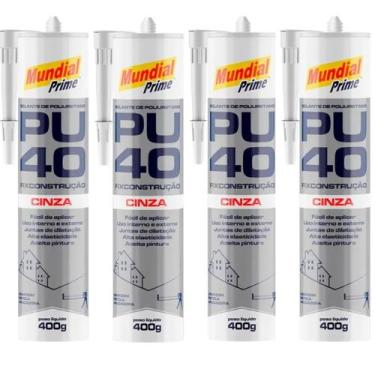 Imagem de Selante PU40 Poliuretano Aeroflex 400g Cinza para Vedação Colagem e Re