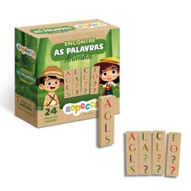 Imagem de Jogo Infantil Educativo Encontre as Palavras Animais Sopecca - ES14