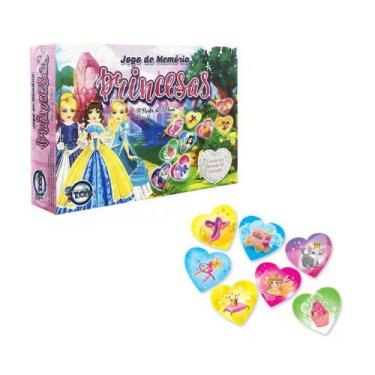 Imagem de Jogo da Memória Princesas com 50 Peças - Toia Brinquedos