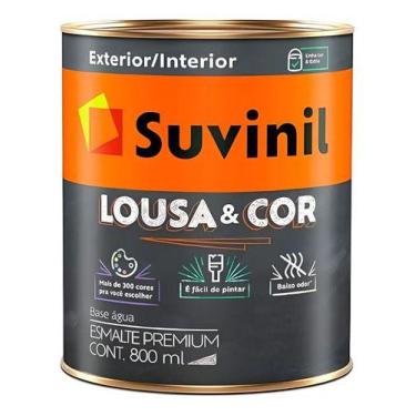 Imagem de Tinta Suvinil Lousa e Cor Acetinado Preto Absoluto (R756) 800ml