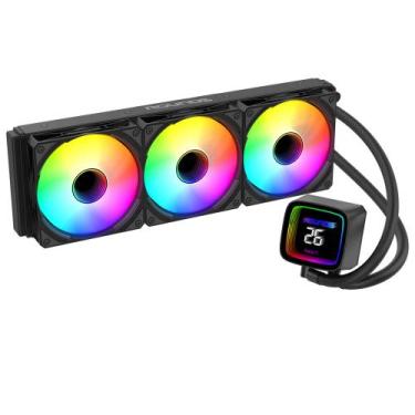 Imagem de Water cooler round5 boreah black argb 360mm - tdp300w