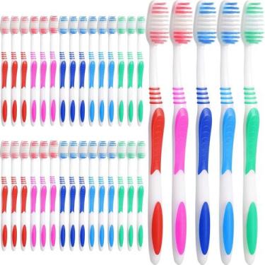 Imagem de Escova de Dentes AIAG Pacote com 72 Unidades Cerdas Duras Embaladas In