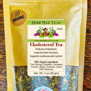 Imagem de Chá Orgânico a Granel Herb Man Teas para a Saúde do Colesterol