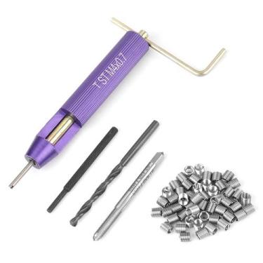 Imagem de Kit de Reparo de Rosca WQAPVHBG M4 x 8mm 50 unidades em Aço Inoxidável