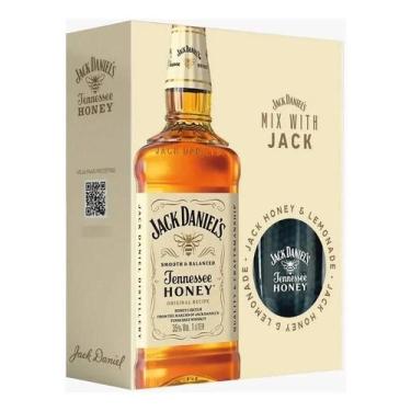 Imagem de Kit Whisky Jack Daniel's Honey 1000ml + Copo Lemonade
