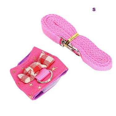 Imagem de Corda de tração para furão (Estrela de bloqueio de ouro) com arnês de esquilos de anel D, arnês para furão, esquilos para hamsters de chinchilas (P)