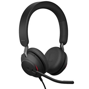 Imagem de Jabra Fones de ouvido com fio Evolve2 40 UC, USB-C, estéreo, preto – Fone de ouvido de...