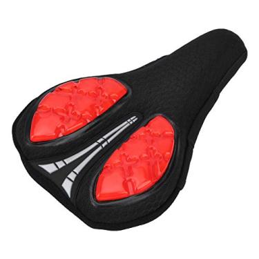 Imagem de VGEBY Capa de selim de bicicleta de silicone antiderrapante respirável para assento de bicicleta (vermelha)