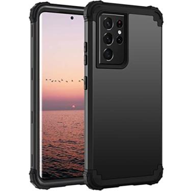 Imagem de Capa protetora resistente e resistente à prova de choque para Samsung Galaxy S21 Plus Note 20 Ultra S20 FE S22 5G, preta, para S10