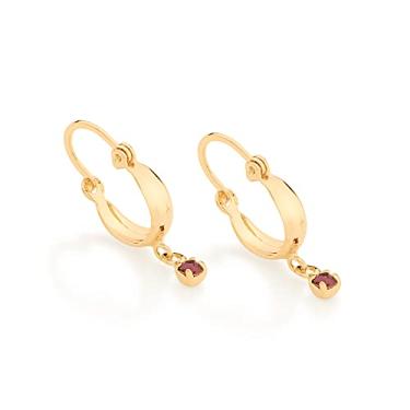 Imagem de Brinco com zircônias Lilás-523201-Rommanel Cor: Lilás