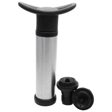 Imagem de Bomba A Vacuo Para Vinho Duas Rolhas Kit 3 Peças