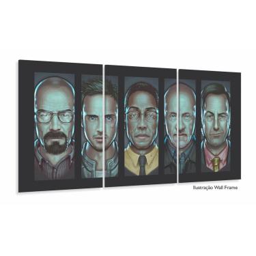 Imagem de Quadro Decorativo Braking Bad Série 120x60 3 peças sala