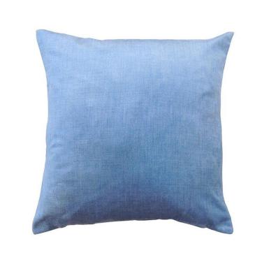 Imagem de Capa De Almofada Vivain Tecido Suede Mesclado Azul Jeans