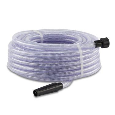 Imagem de Mangueira Trançada 30m Slim Transparente com Engate e Esguicho Force Line