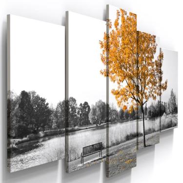 Imagem de Quadros Decorativos Arvore Laranja Botanico Sala 