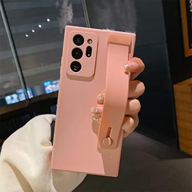 Imagem de Capa de pulseira de silicone líquido para Samsung S22 Ultra S21 S20 FE Note 20 10 A13 53 A52S 32 42 12 31 51 71 50 70 A30S, Rosa, para Samsung S22