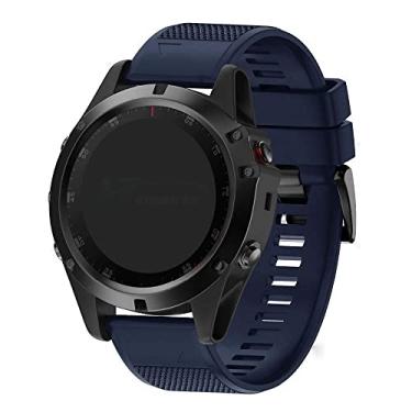 Imagem de LTIMPORTS Pulseira de Silicone Azul Escuro - Compatível com Fenix 3, 5X, 6X, 7X, Quatix 3 - EasyFit 26 - Marca LTIMPORTS
