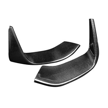 Imagem de FINMOKAL 2 Peças Blk Para-Choque Dianteiro Divisor Lábio Para 2015-2020 BMW F80 F82 F83 M3 Performance Preto, Fibra De Carbono