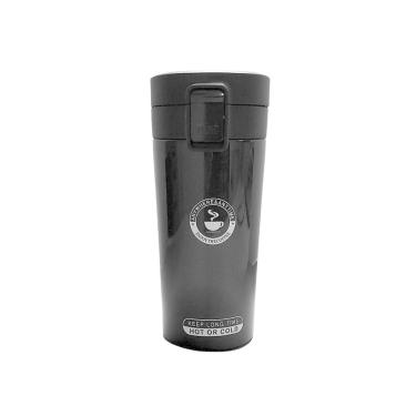 Imagem de Copo Termico Cafe Infusor Preta Garrafa Caneca Vacuum 380Ml