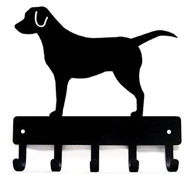 Imagem de The Metal Peddler Labrador Retriever Chaveiro para Cachorro Coleira cabide, Casual, Preto, Large 9 inch wide, 1