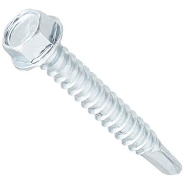 Imagem de The Hillman Group 560362 Parafuso autoperfurante de cabeça de arruela de 30,5 cm x 3,5 cm, pacote com 100