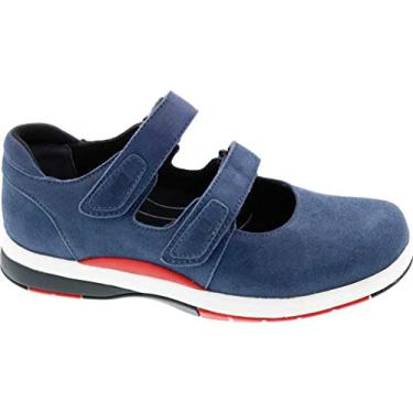 Imagem de Drew Sapatos de caminhada femininos 14798 de couro, Azul/Microdot/Couro, 11.5 Narrow