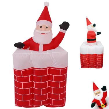 Imagem de Papai Noel Inflavel Enfeite Sobe Desce Natal Animado Familia Sala Loja Enfeite Decoraçao