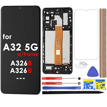 Imagem de Tela LCD de substituição de tela digitalizador sensível ao toque com moldura para Samsung Galaxy A32 5G 2021 A326 A326B A326U A326U1 A326T A326W A326K A326J (serve para A326B e A326U)