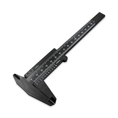 Imagem de 1 Paquímetro 15 cm Design de Sobrancelha Henna Medidas (Preto)