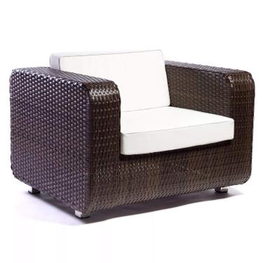 Imagem de Poltrona em fibra sintética para sala, jardim e varanda