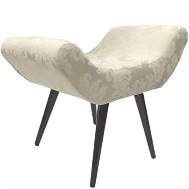 Imagem de Puff Decorativo Elegance 134 Jacquard Bege Forte