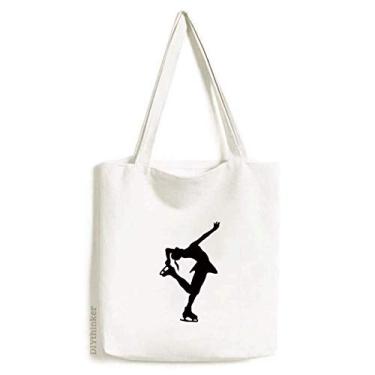 Imagem de Outline Bolsa esportiva feminina para patinação de dança, bolsa de compras, bolsa casual