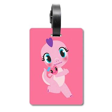Imagem de Dinosaur Kingdom Love You Mala Etiqueta para Bagagem Cartão de Bagagem Etiqueta Scutcheon