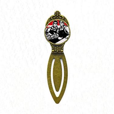 Imagem de Marcador de página retrô para escrever com chave inglesa e marcador de página para escritório